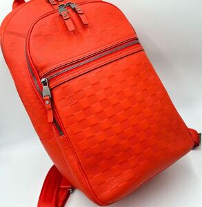 極上・未使用級・LOUIS VUITTON ルイヴィトンダミエ・アンフィ「ミカエル」バックパック(ライトオレンジ)