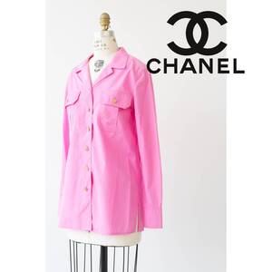 CHANEL シャネル ココマークボタン シャツ size FREE 1103513