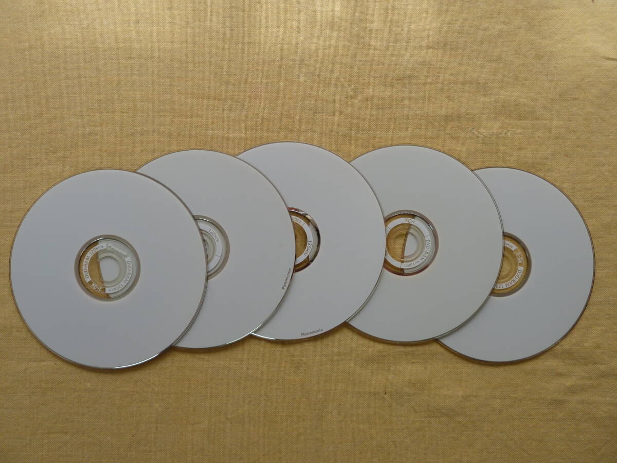 DVD-RAM　PANASONIC パナソニック ビデオ用 120分 ５枚set