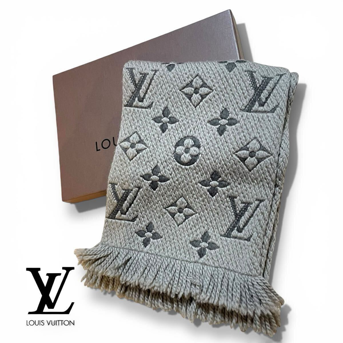 正規品 LOUIS VUITTON ルイ ヴィトン エシャルプ ロゴマニア モノ