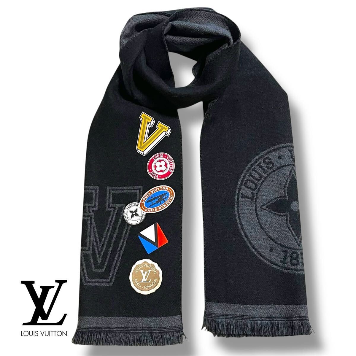正規品 LOUIS VUITTON ルイ ヴィトン エシャルプ ・カレッジ LV