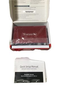 1円 スタート Focusrite フォーカスライト/Scarlett 2i2 G2 USB 2.0 Type C オーディオインターフェース