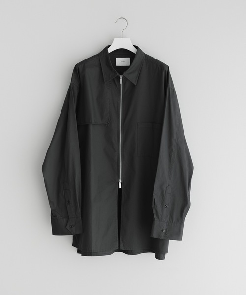 「remer」 長袖シャツ SMALL チャコールグレー メンズ