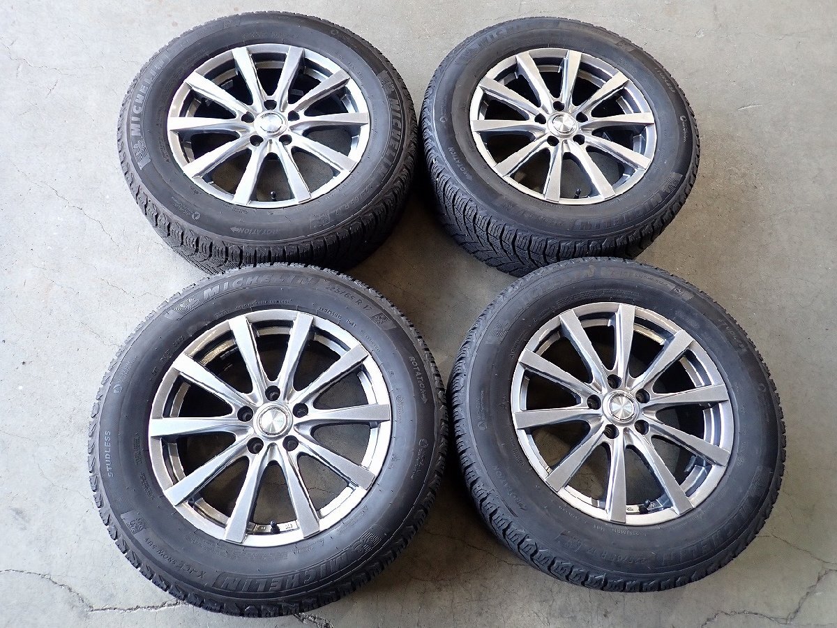 YS25565[ бесплатная доставка 225/65R17]CX-5 CX-8 CR-V BS9 Legacy Outback и т.д. б/у зимний *17×7J 114.3/5H ET48*1 иен старт 