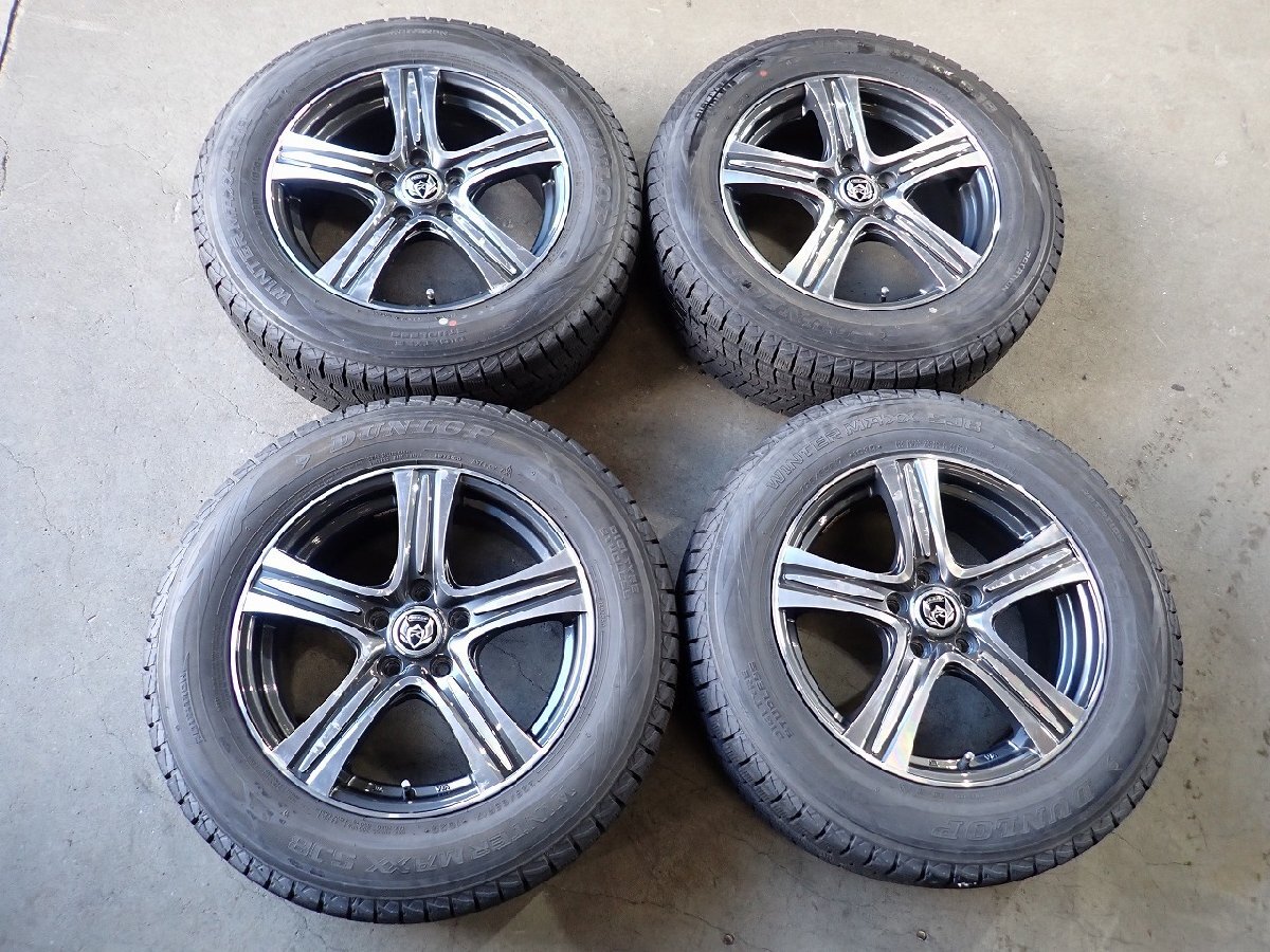 YS25440[ бесплатная доставка 225/65R17]BS9 type Legacy Outback и т.п. Dunlop б/у зимний *17×7J 114.3/5H ET53*1 иен старт 