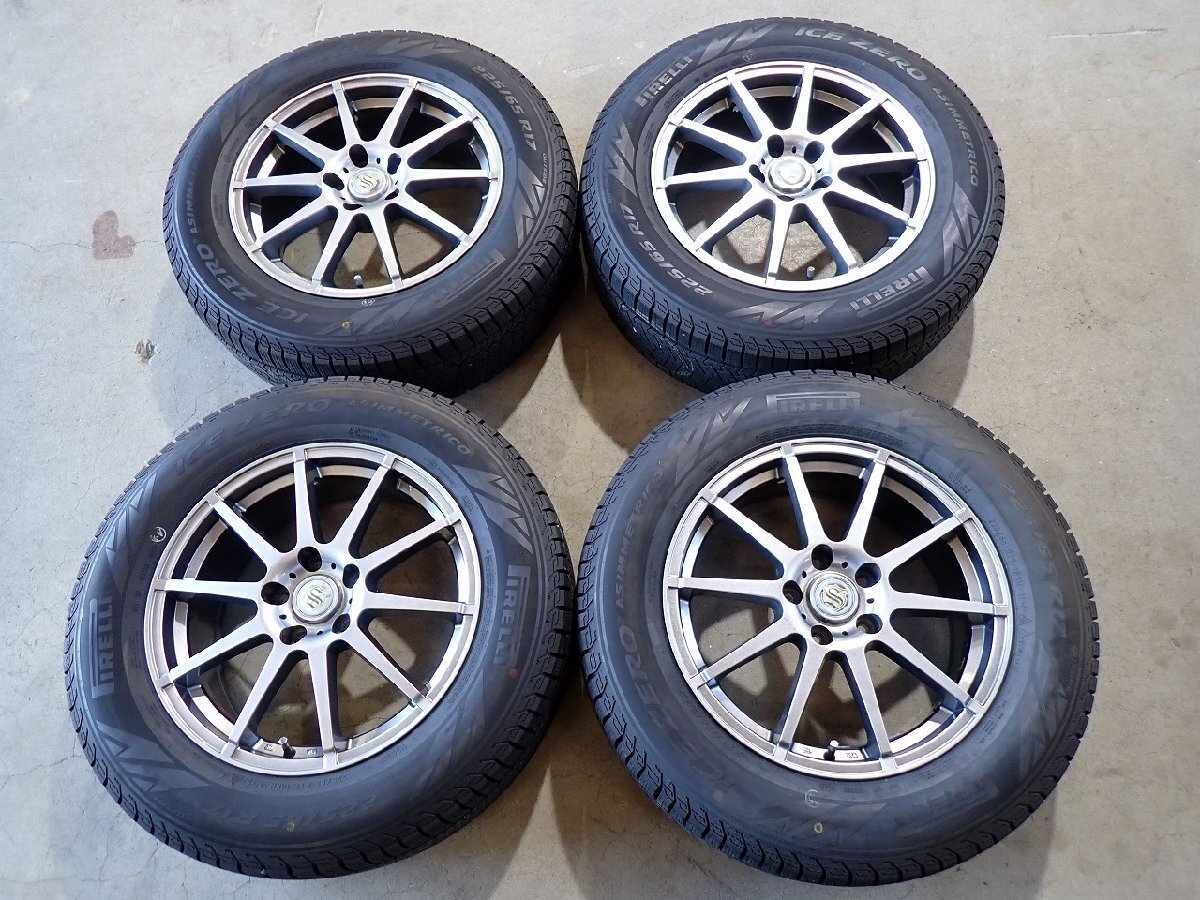 YS25650[ бесплатная доставка 225/65R17]CX-5 CX-8 CR-V BS9 type Legacy Outback б/у зимний V17×7J 114.3/5H ET48V1 иен старт 
