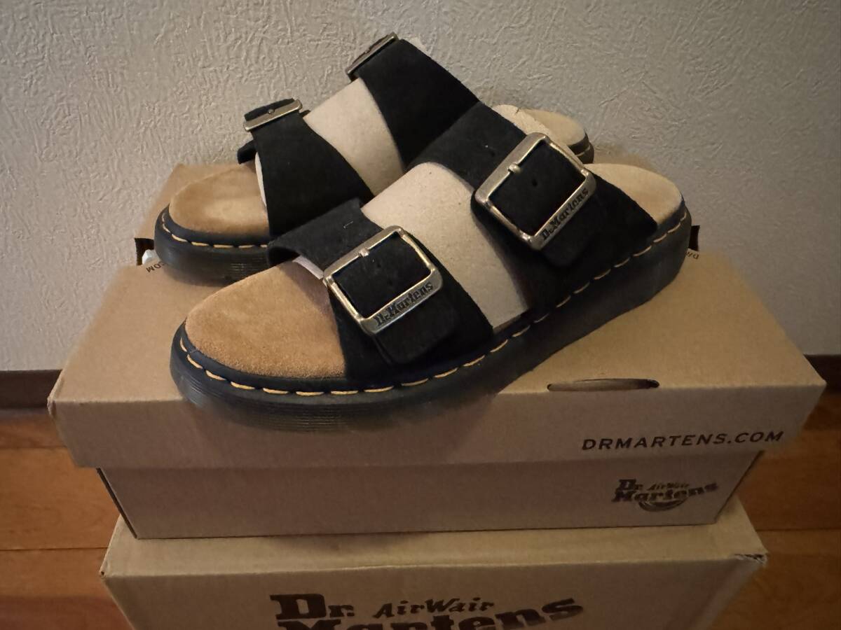 正規品中古　ドクターマーチン　JOSEFサンダル　黒 BLACK　26ｃｍ　UK