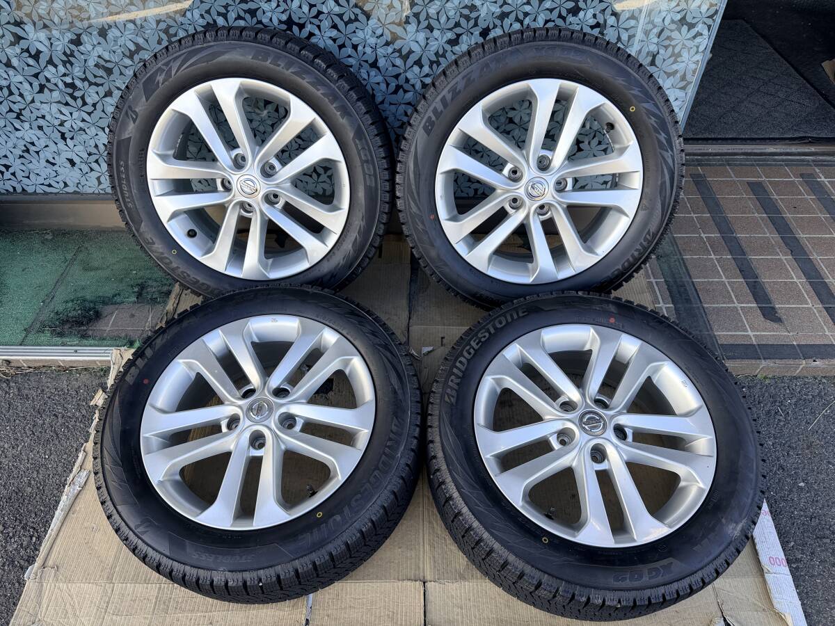  Ниссан juke оригинальный 17 дюймовый 7J +47 114.3 5 дыра /BS Blizzak XG02 215/55R17 2022 год производства 4 шт. комплект #662-3