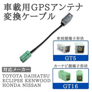 AVN-D8 AVN-D7W AVN-G04 対応 GPS アンテナ 変換ケーブル 車両側 GT5 → カーナビ側 住友 【GT5-SUMI】