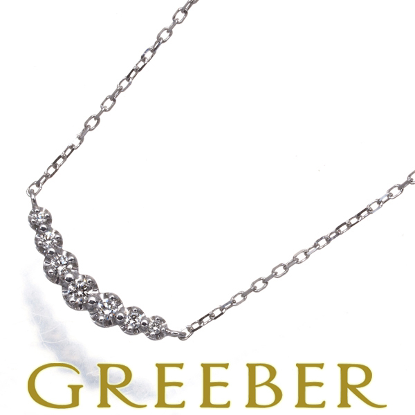 4℃ ネックレス ダイヤ ダイヤモンド K18WG BLJ/GENJ