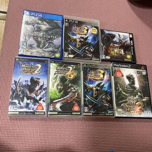 【3DS PS2 PS3 PS4 PSP】 モンスターハンター 7本セットワールド 2nd G 3rd HD 4 ポータブル カプコン CAPCOM モンハン