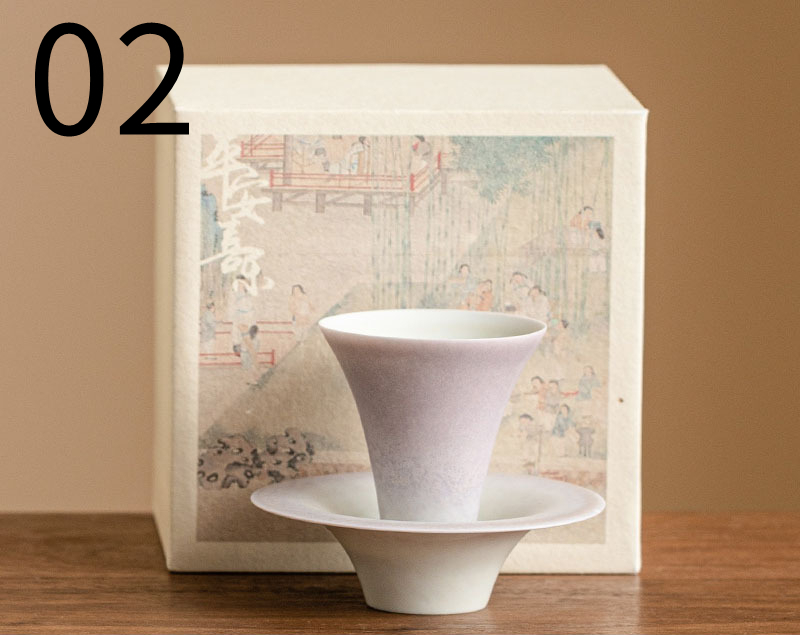 茶器 茶芸 品茶杯 茶托 湯呑み 功夫茶器 中国茶器 セラミック 陶磁器 3色選