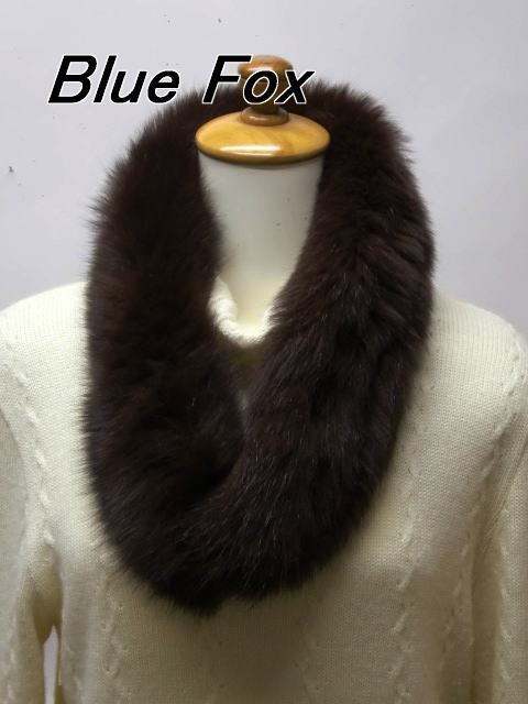 送料無料　限定特別　１４４－２　青狐のスヌード