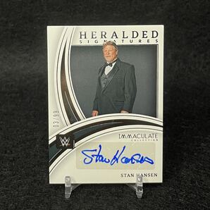 2022 Panini Immaculate WWE Stan Hansen スタンハンセン 直筆サインカード プロレスラー 格闘技 レジェンド