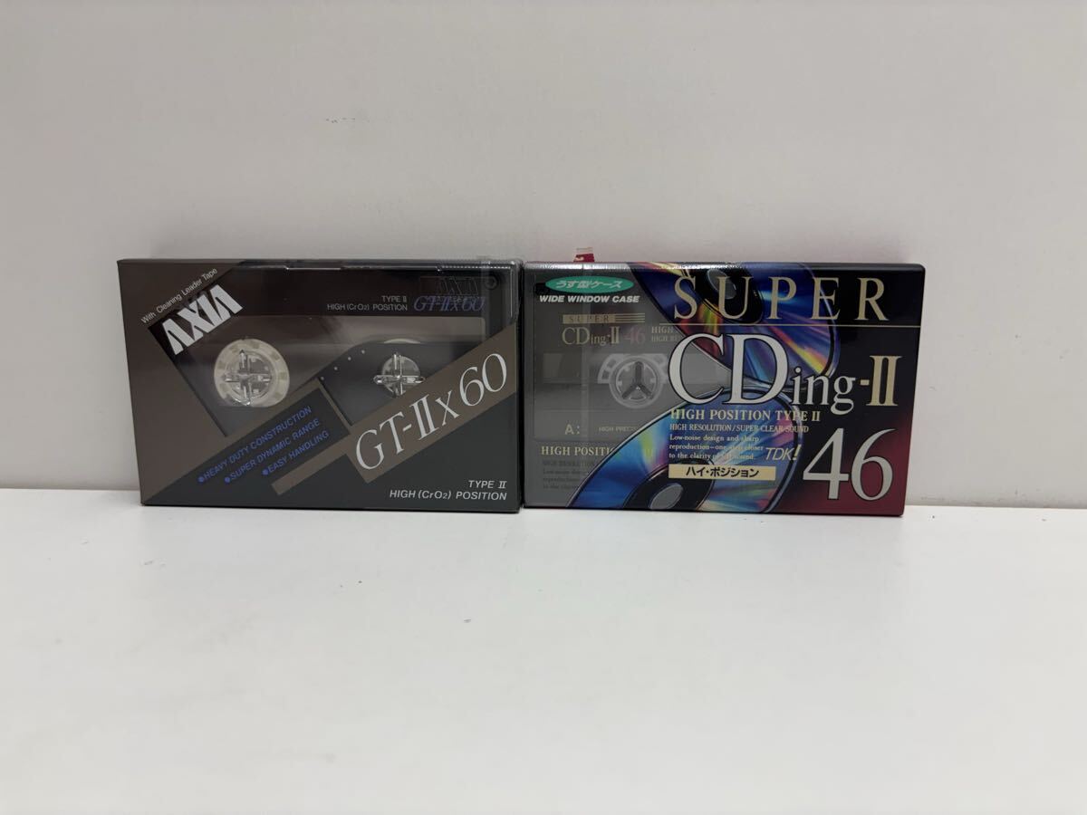 [ не использовался товар ] кассетная лента TDK высокий позиция TYPE II SUPER CDing-II 46 & AXIA высокий позиция TYPE II GT-IIx 60