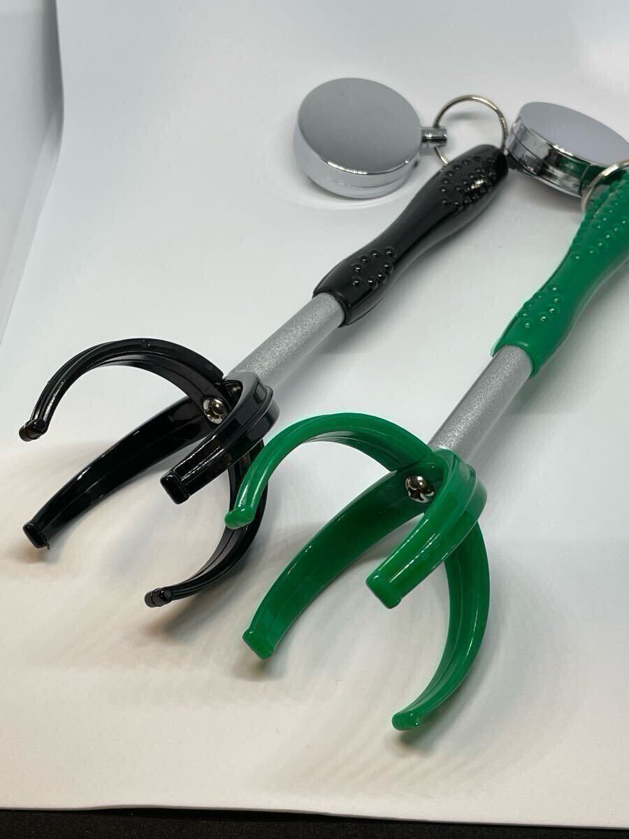 送料無料！緑と黒の２本セット！　パークゴルフ・グランドゴルフボールキャッチャー