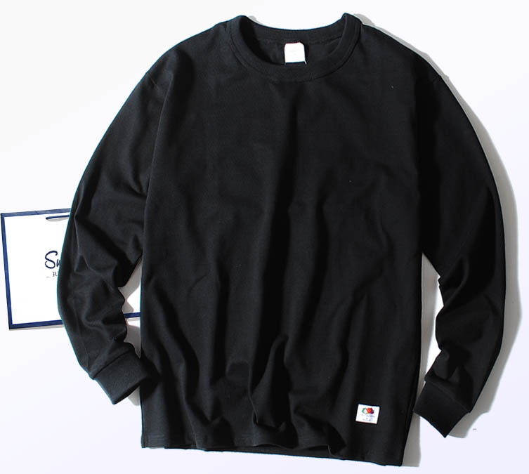 Fruit Of The Loom ヘビーウェイト 8.5oz ロンT ブラックXL Tシャツ 長袖 フライス カットソー フルーツオブザルーム ブランド