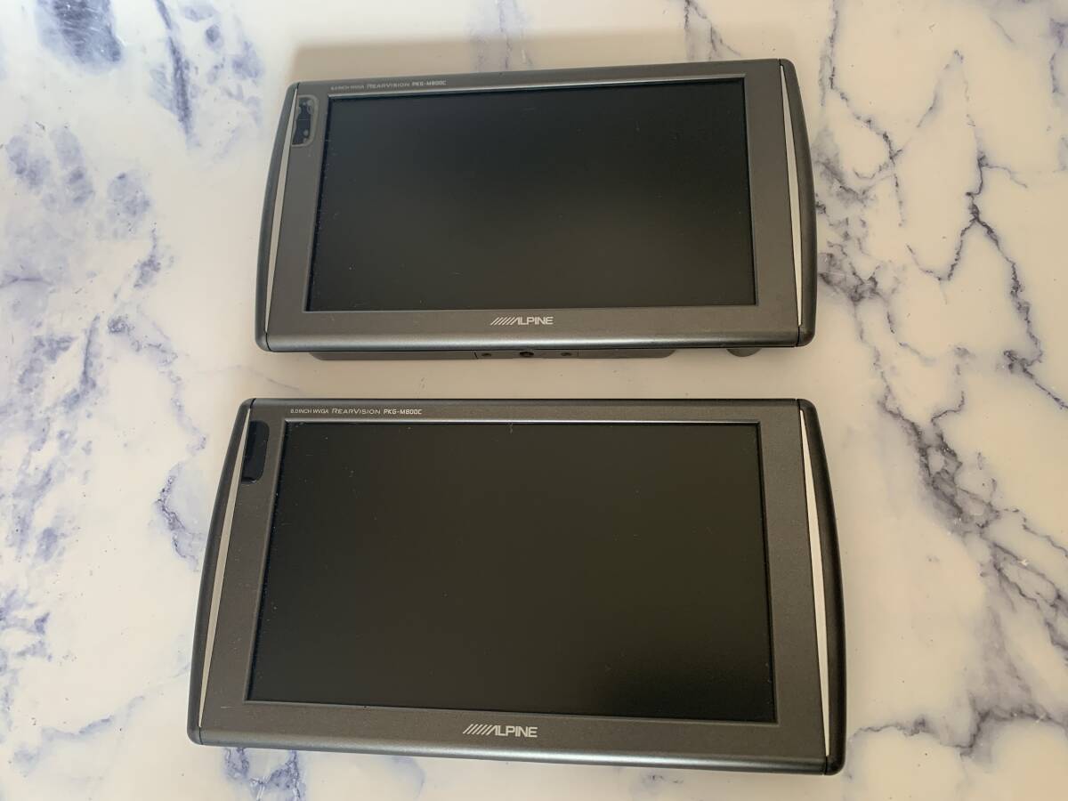 中古　アルパイン　８インチモニター　本体のみ2枚