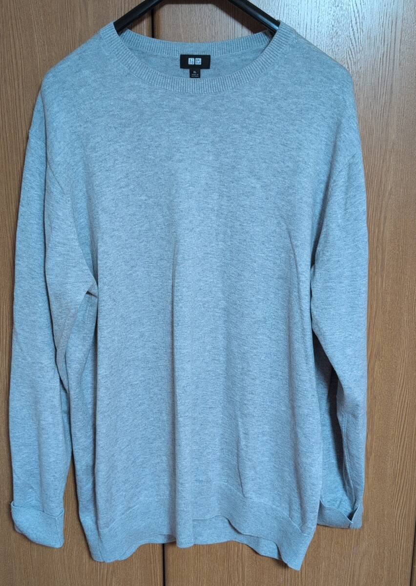  омыватель bru хлопок melino вырез лодочкой свитер серый XL