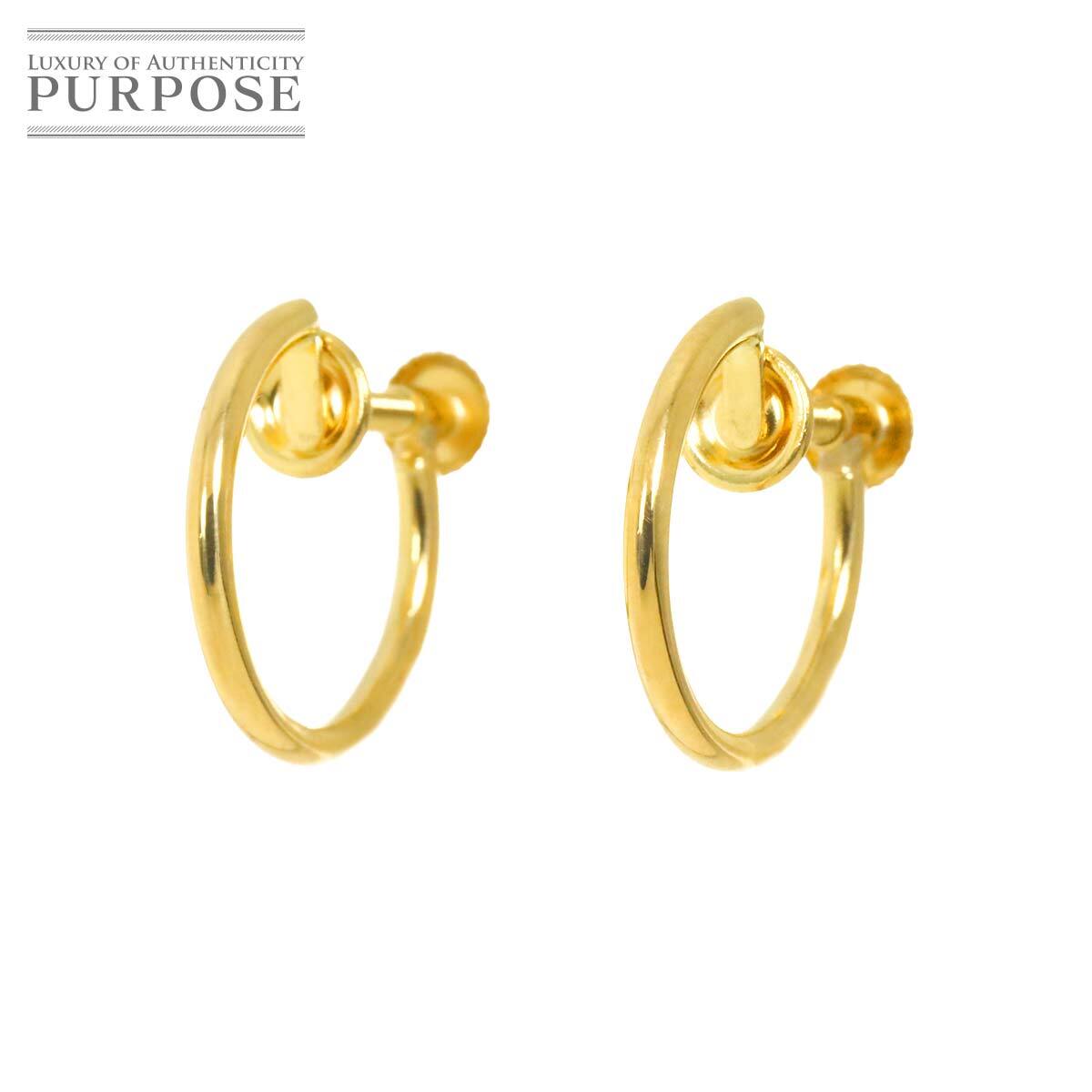 K18 YG イヤリング イエローゴールド 750 Earrings Clip-