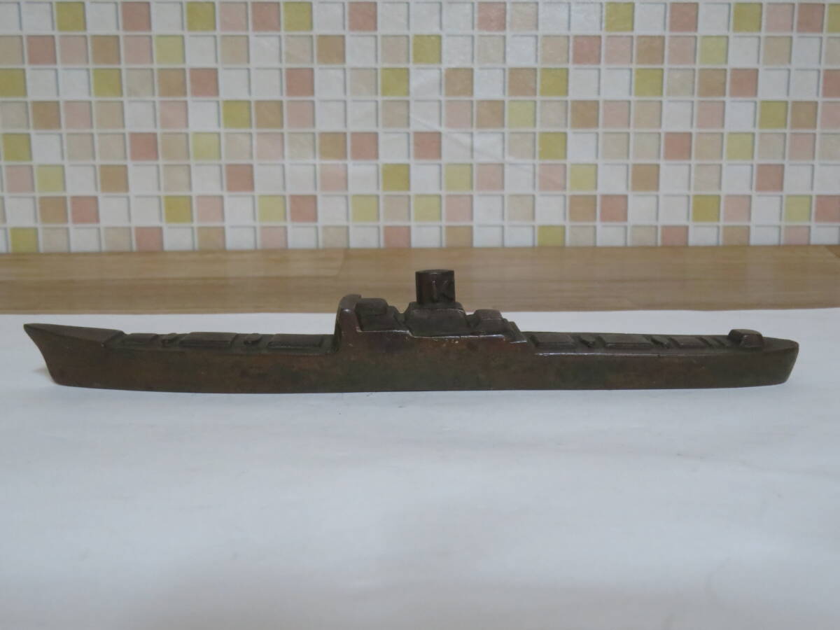 希少! 当時物 KAMIKAWA MARU（川崎汽船 神川丸）文鎮 1951年（