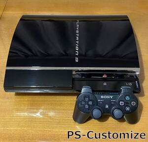 良品★PS3 CECHA00 公式修理機 BD-410ドライブ★PS2対応★HDD 60GB★フルメンテナンス済、CELL/RSX VDDC低電圧化、ファンテーブルV6採用