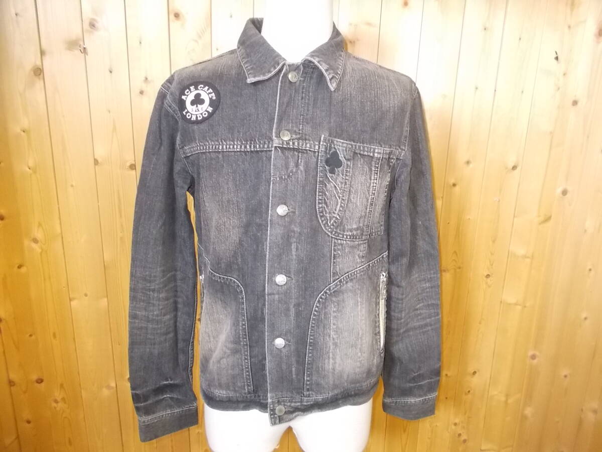 301*R.NEWBOLD × ACE CAFE LONDON сотрудничество Denim жакет * размер L Joy ks корпорация a-ru новый мяч do