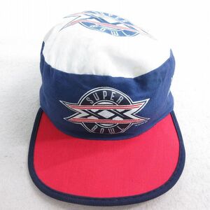 【20%OFF】中古 キャップ 80s NFL スーパーボウル マルチカラー コットン 白他 ホワイト アメフト スーパーボウル 25jul31 2OF