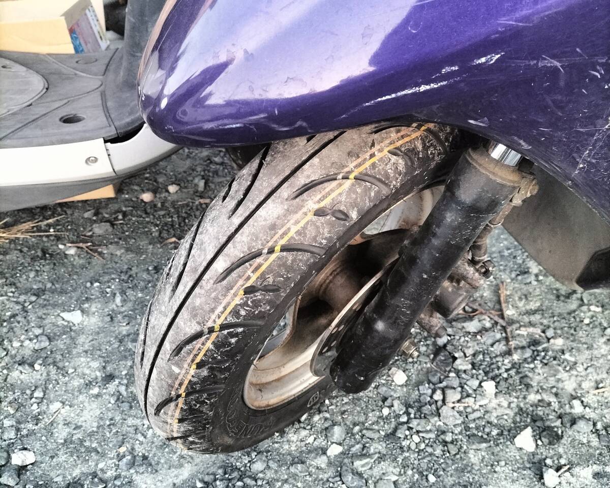 「sa16j ジョグ　前後タイヤ新品　バッテリー新品」の画像2