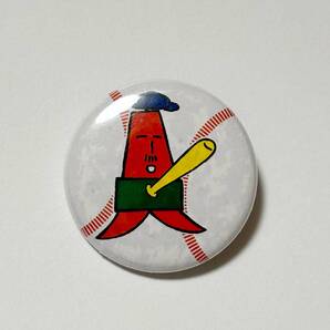 缶バッジ 【 さっぽろテレビ塔 テレビ父さん 】野球 Baseball 北海道 / やや難あり