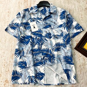 一枚限定 アロハシャツロンドン製造 個性 薄手 ソフト 通気 速乾 総柄 ハワイ風 開襟シャツ カジュアル アロハ ビーチ リゾート 夏SIZE:2XL