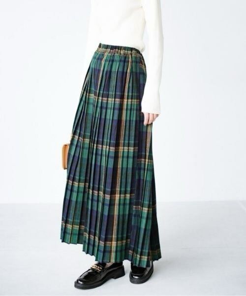 refindeworks タータン チェック柄 プリーツスカート