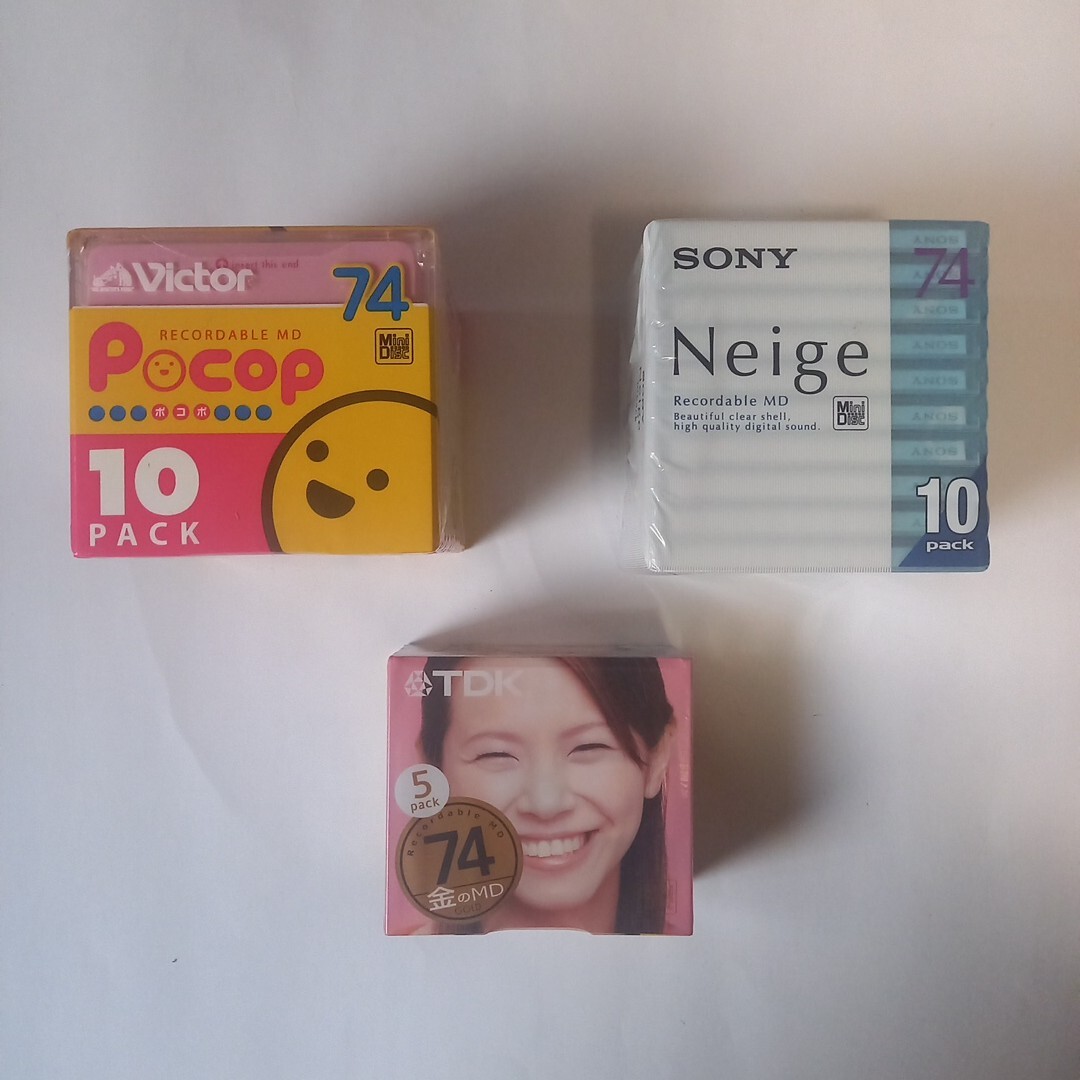  не использовался MD74 минут Victor×10 SONY×10 TDK×5 Mini диск [ с подарком ]