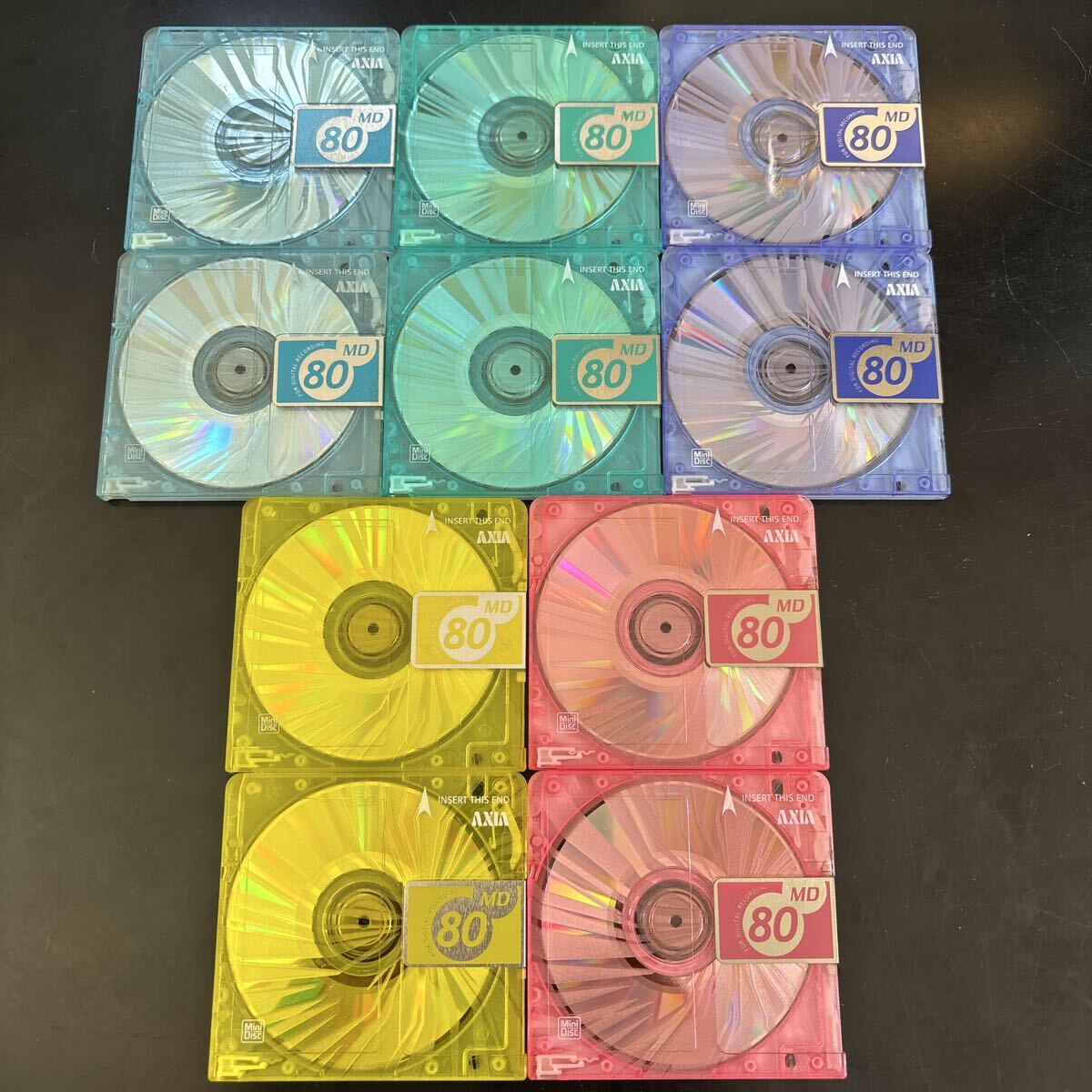 * кейс нет *MD Mini диск minidisc б/у Axia AXIA 80 первый период . settled 10 шт. комплект носитель записи 