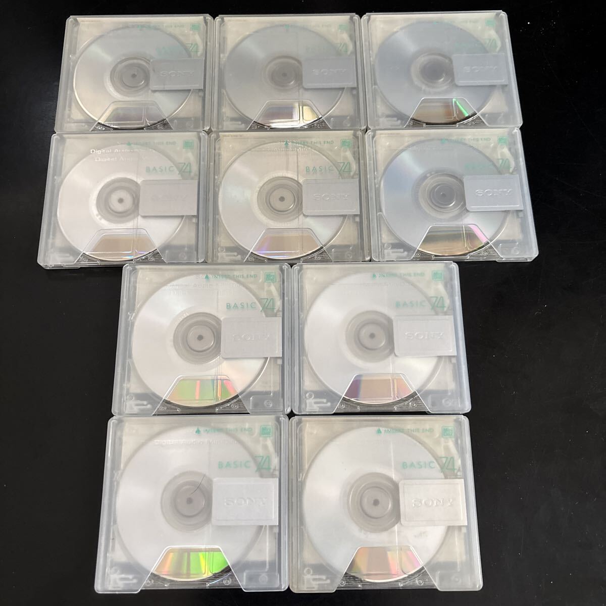 MD Mini диск minidisc б/у Sony SONY BASIC 74 первый период . settled 10 шт. комплект 