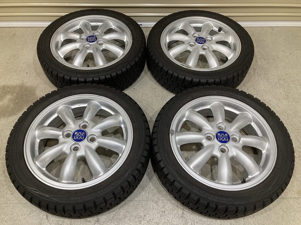  Daihatsu оригинальный OP MINILITE 15 дюймовый 4.5J +45 PCD100 4H 165/55R15 4шт.@ дополнительные фары Tanto Mira Gino Move и т.п. (X1666)