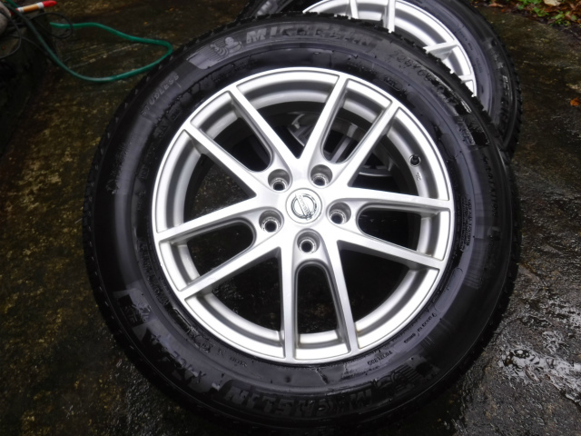  Michelin MICHELIN зимний 225-65-17 X-trail Nissan оригинальные легкосплавные колесные диски есть б/у 4шт.