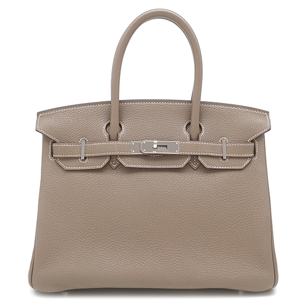 エルメス ハンドバッグ バーキン30 トリヨンクレマンス グレー グレージュ