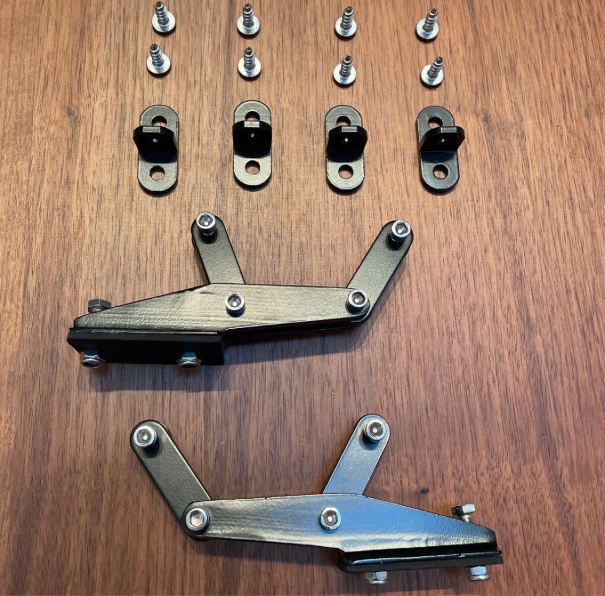  GTウイング 汎用　ハッチバック穴開け　高強度ステー　 連接パーツセット　 左