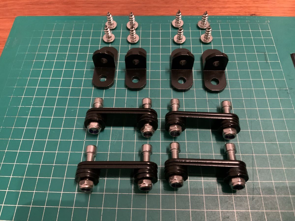 GTウイング 汎用ステー 連接パーツブラケットセット 高強度スチール