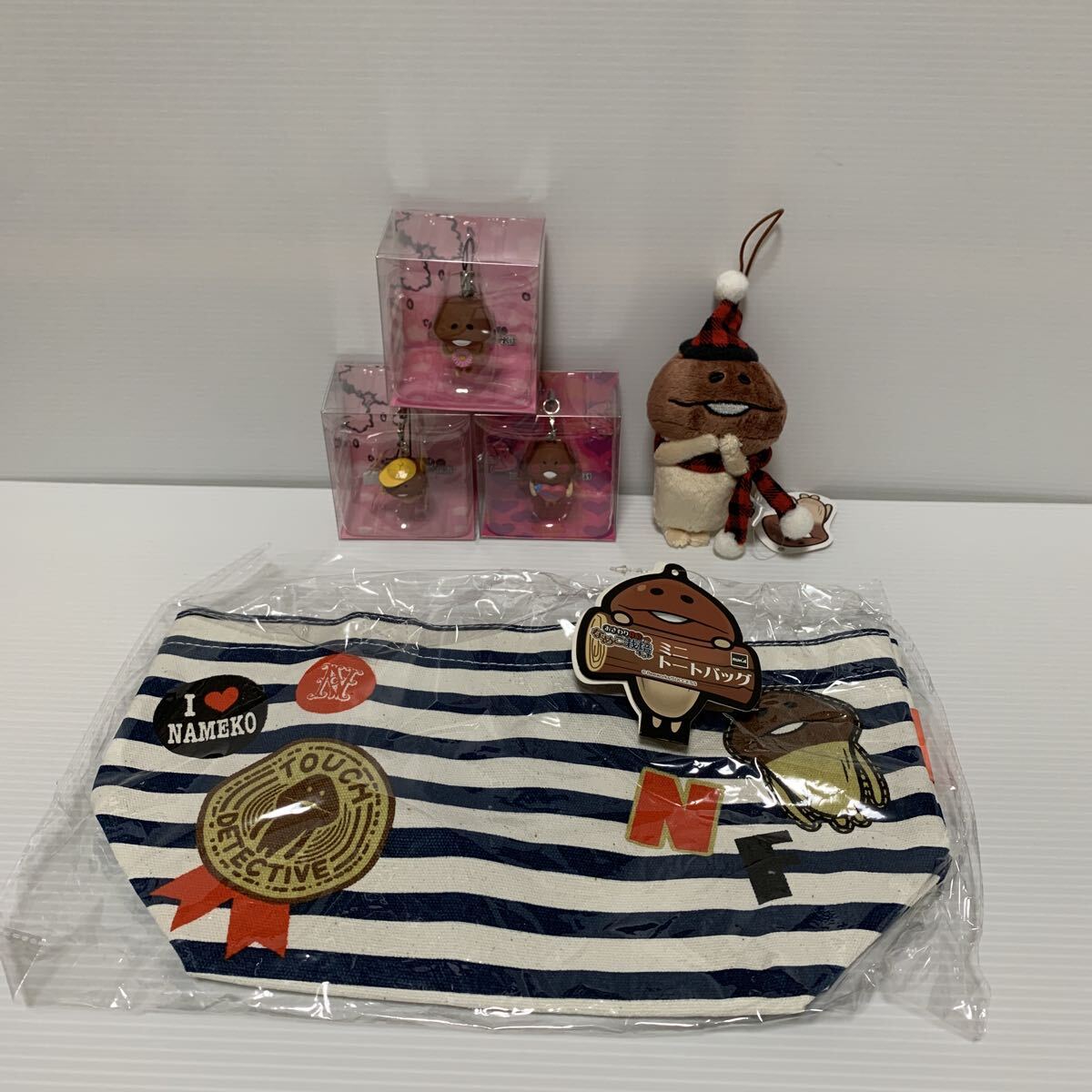 おさわり探偵なめこ栽培キット　コレクションフィギュア　ミニトートバッグ