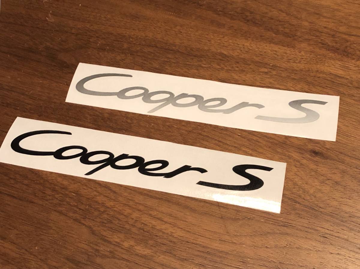 MINI（BMW/ローバー）ミニクーパーS　ポルシェカレラ ロゴ（ステッカーデカ