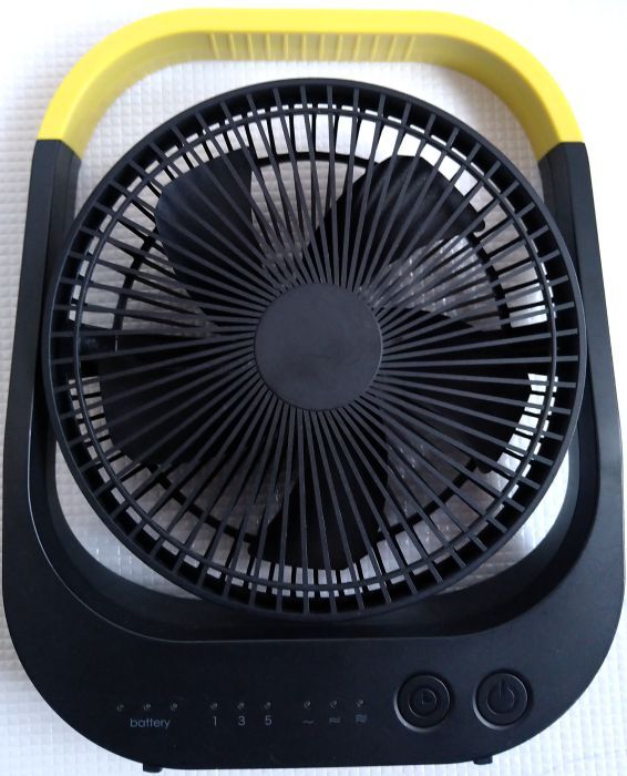 トップランド デスクファン SF-DFC38BK DCモーター コードレス 風量