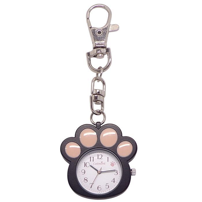 携帯 時計 バックチャーム ネコ 肉球 キーチェーン ウォッチ N02225S-