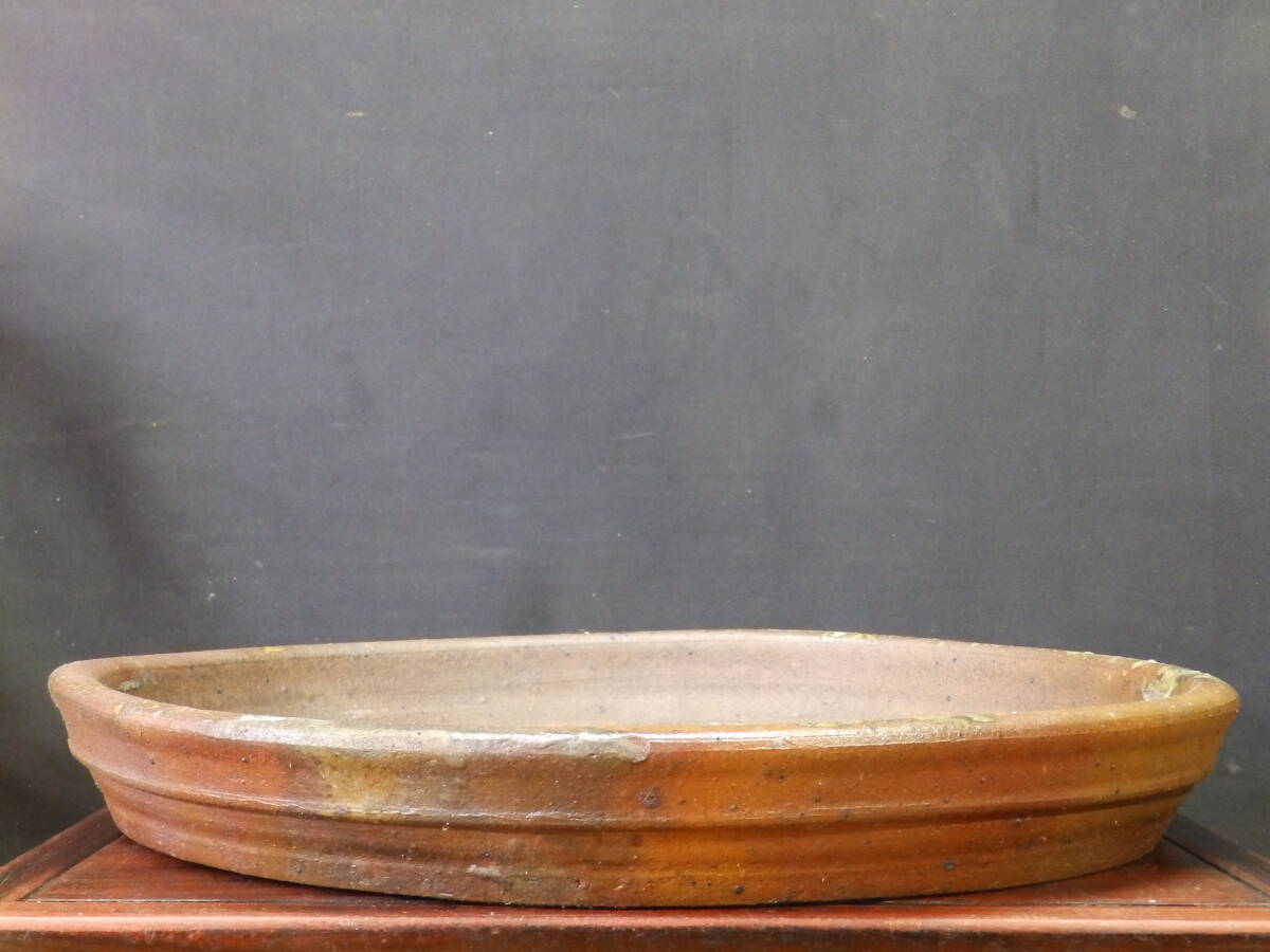 ★盆栽日和★　和鉢 【祐峰】 南蛮風丸鉢　48㎝ (h)