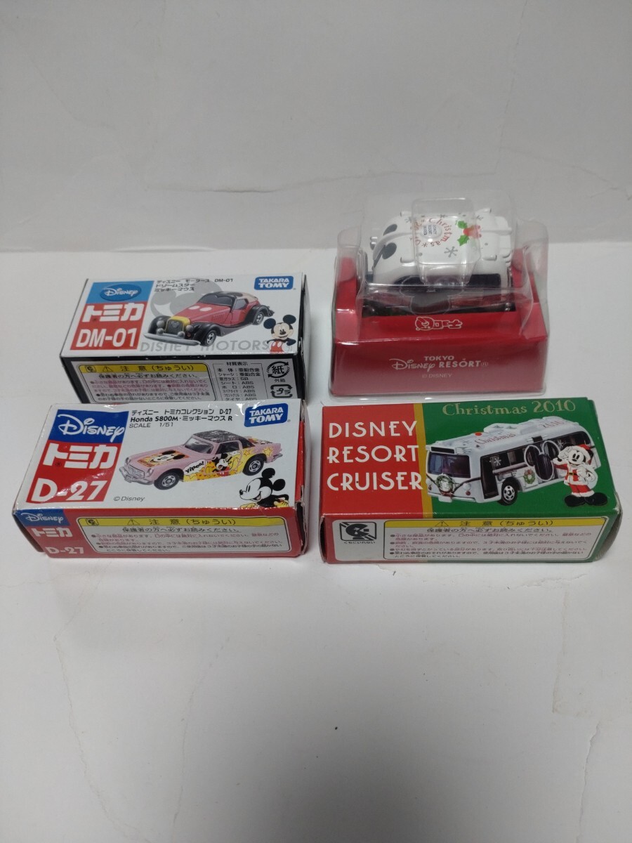  Disney Tomica Choro Q 4 шт совместно Рождество Dream старт mika коллекция Disney motors миникар 