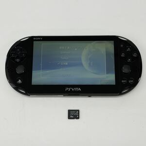 ☆送料無料・1円〜☆ SONY ソニー PSVITA PCH-2000 ZA11 ブラック Wi-Fiモデル 本体 メモリーカード PlayStation Vita 動作確認済み ③