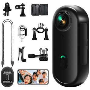【新品】 4K アクションカメラ ウェアラブルカメラ ボディカメラ Vlog 防水 高画質 超軽量 小型 Wi-Fi スマホ連携