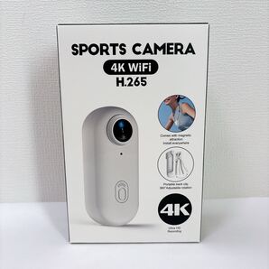 【新品】 4K アクションカメラ ウェアラブルカメラ ボディカメラ Vlog 防水 高画質 超軽量 小型 Wi-Fi スマホ連携