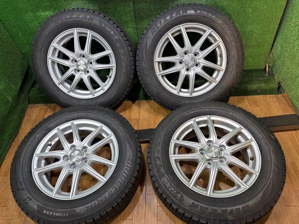 22年製　ブリヂストン　ブリザックVRX2　195/65R15　アルミホイール付